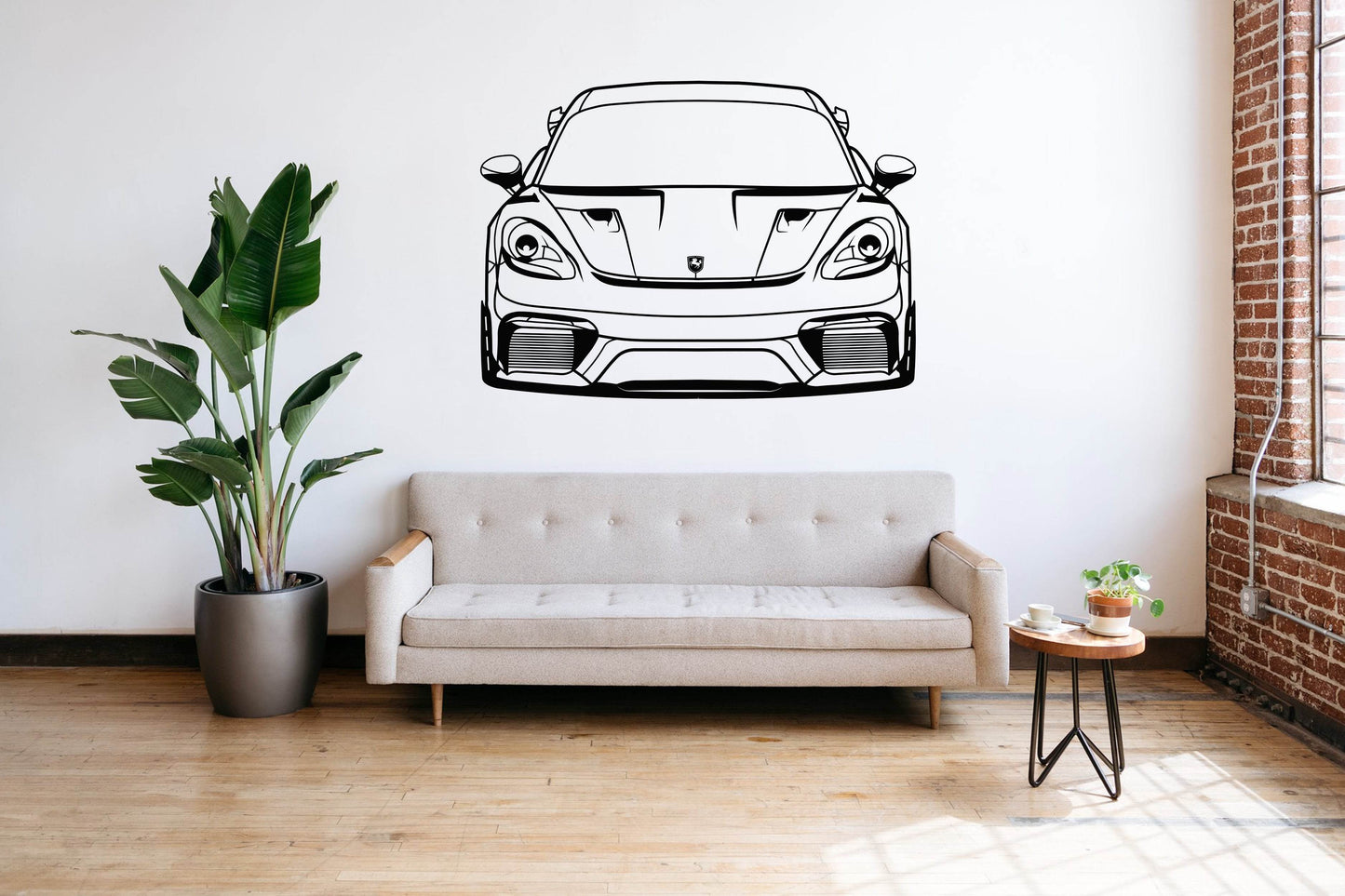 718 Cayman GT4 RS Front View - Metal Wall Art - Metal Art