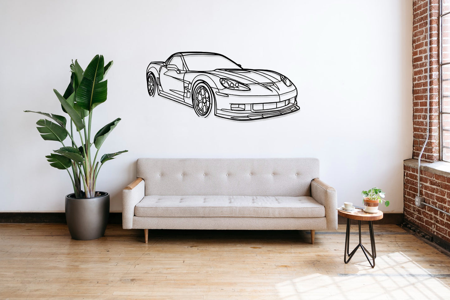Corvette C6 ZR1 - Metal Wall Art