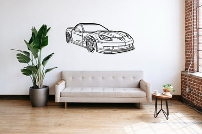 Corvette C6 ZR1 - Metal Wall Art