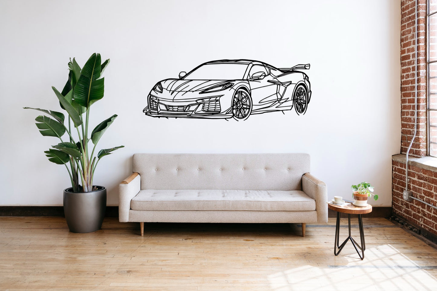 Corvette C8 2024 - Metal Wall Art