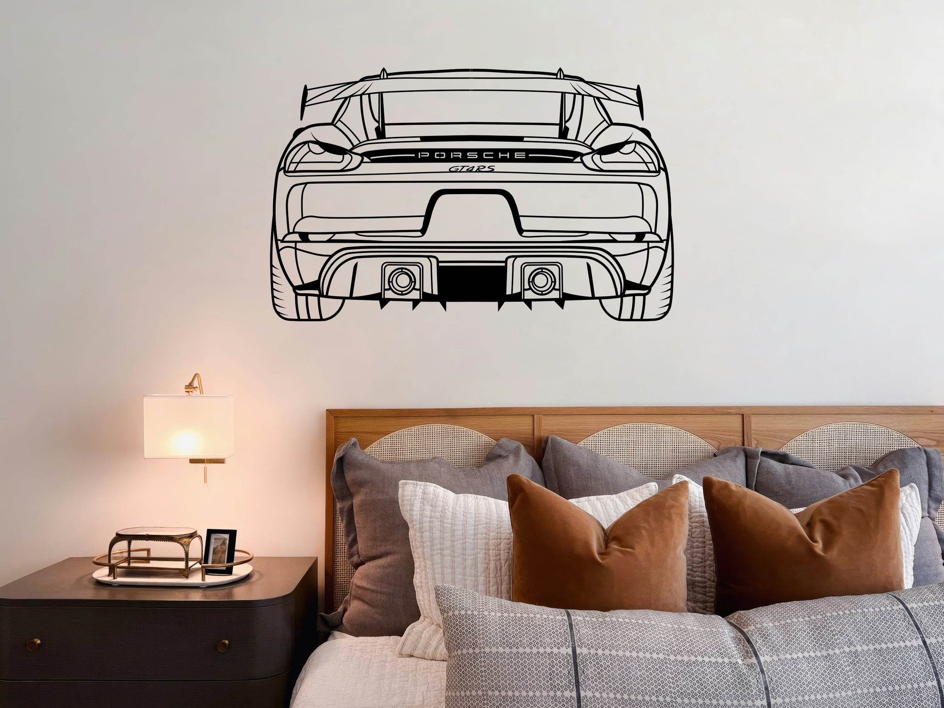 718 Cayman GT4 RS Rear View - Metal Wall Art - Metal Art