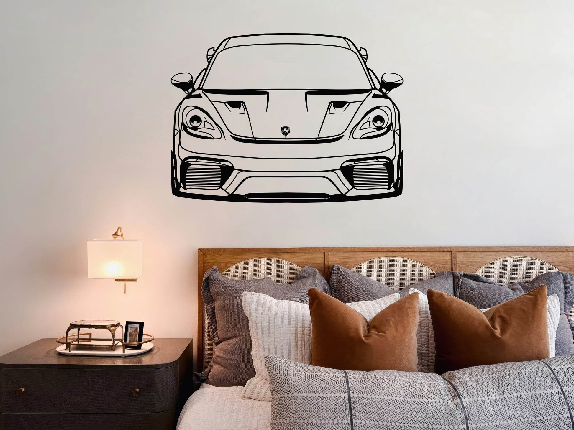 718 Cayman GT4 RS Front View - Metal Wall Art - Metal Art