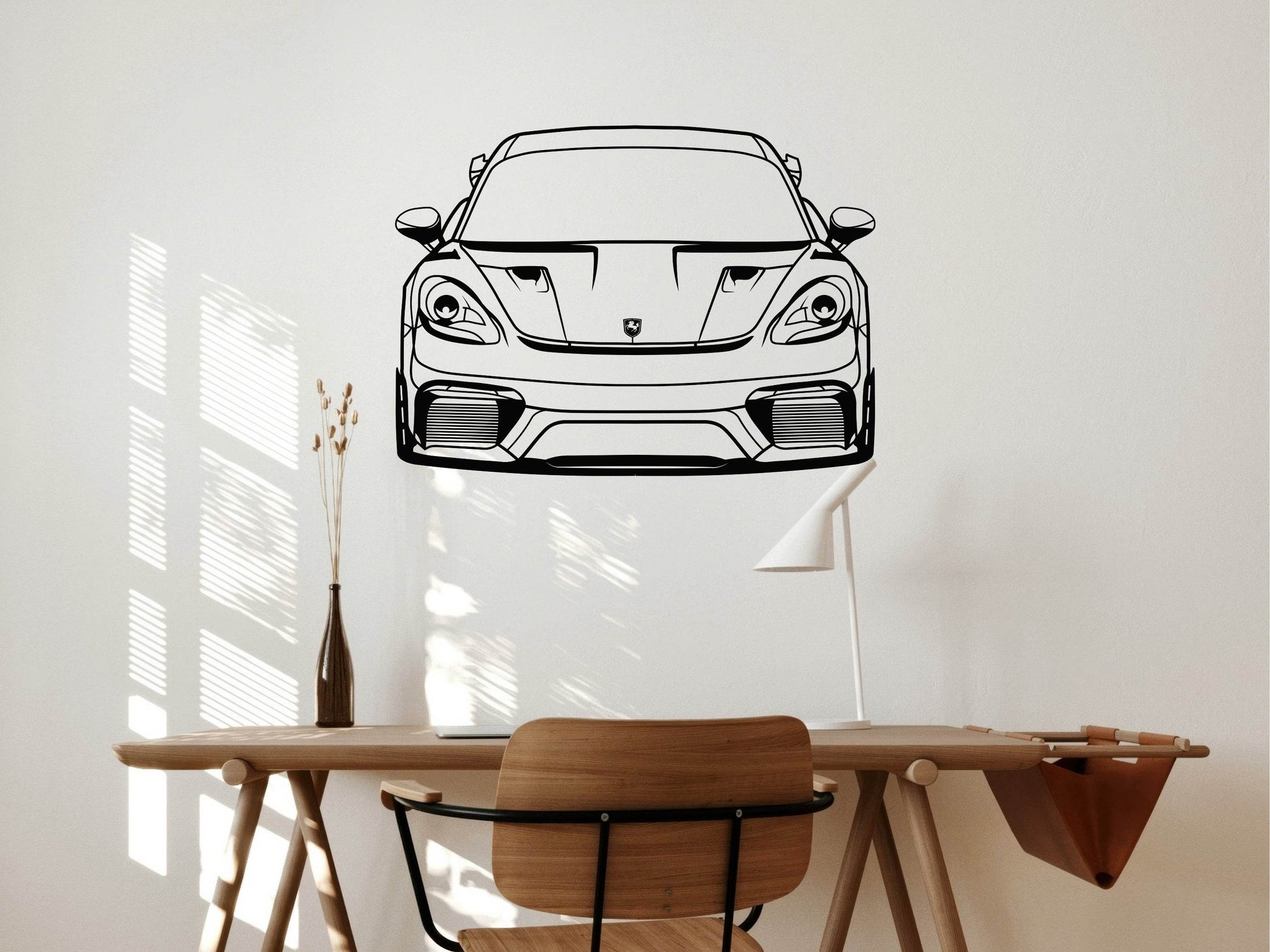 718 Cayman GT4 RS Front View - Metal Wall Art - Metal Art