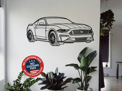 2018 Mustang GT - Perspective - Metal Wall Art