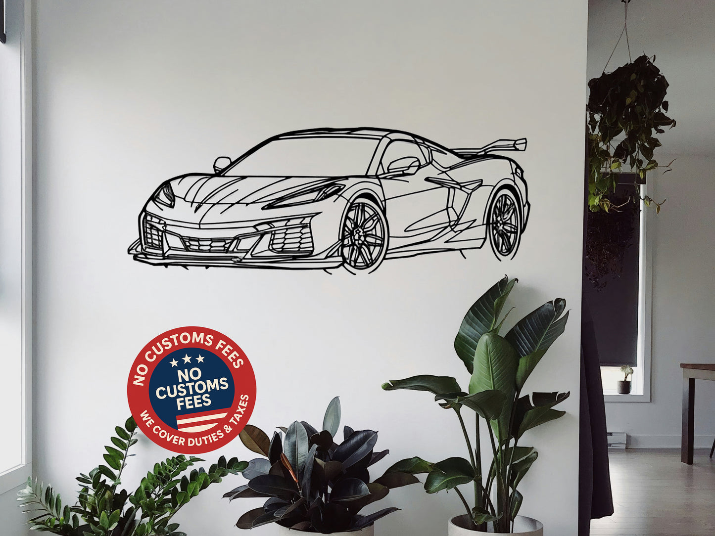 Corvette C8 2024 - Metal Wall Art