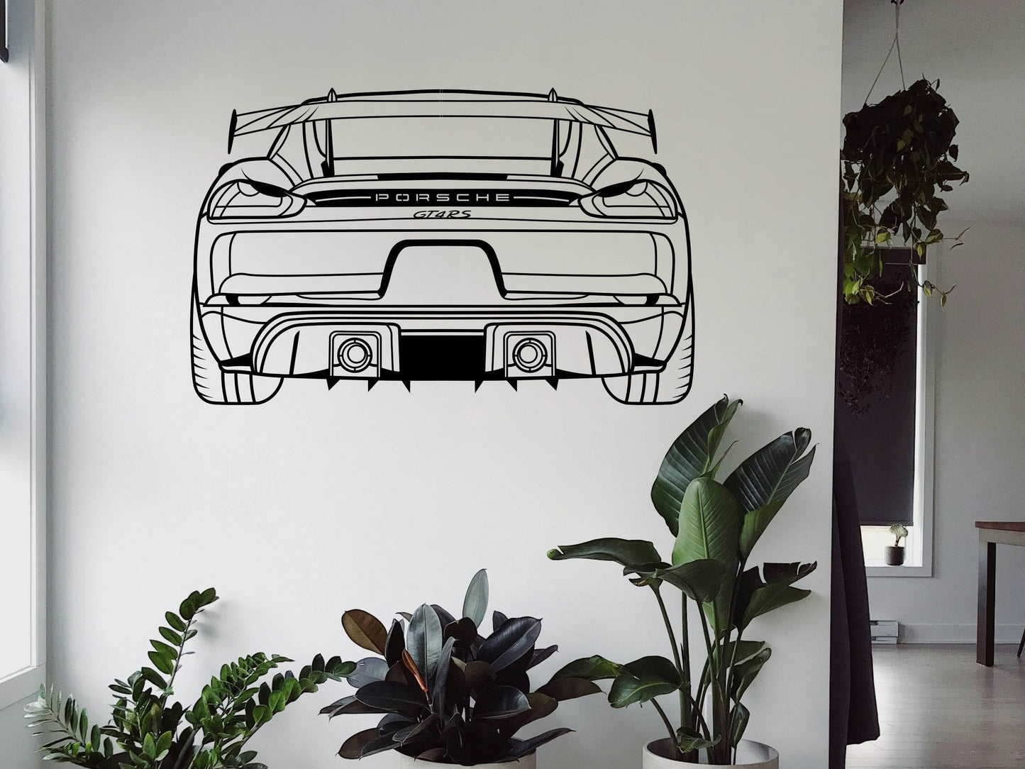 718 Cayman GT4 RS Rear View - Metal Wall Art - Metal Art