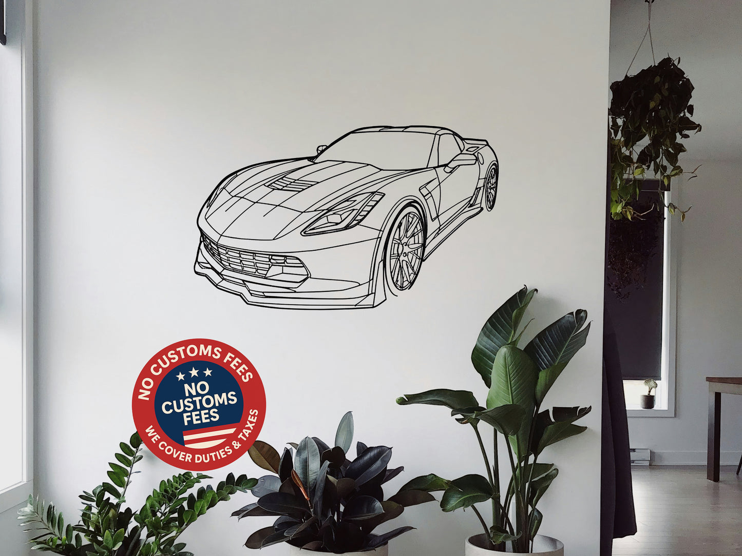 Corvette C7 Z06 - Metal Wall Art