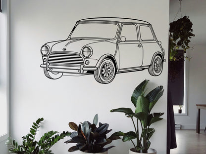 Austin Mini - Metal Wall Art