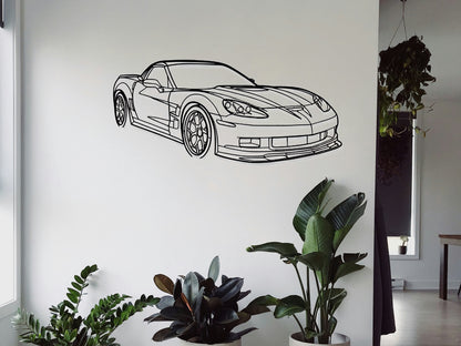 Corvette C6 ZR1 - Metal Wall Art
