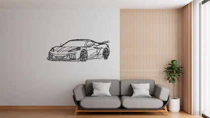 Corvette C8 2024 - Metal Wall Art