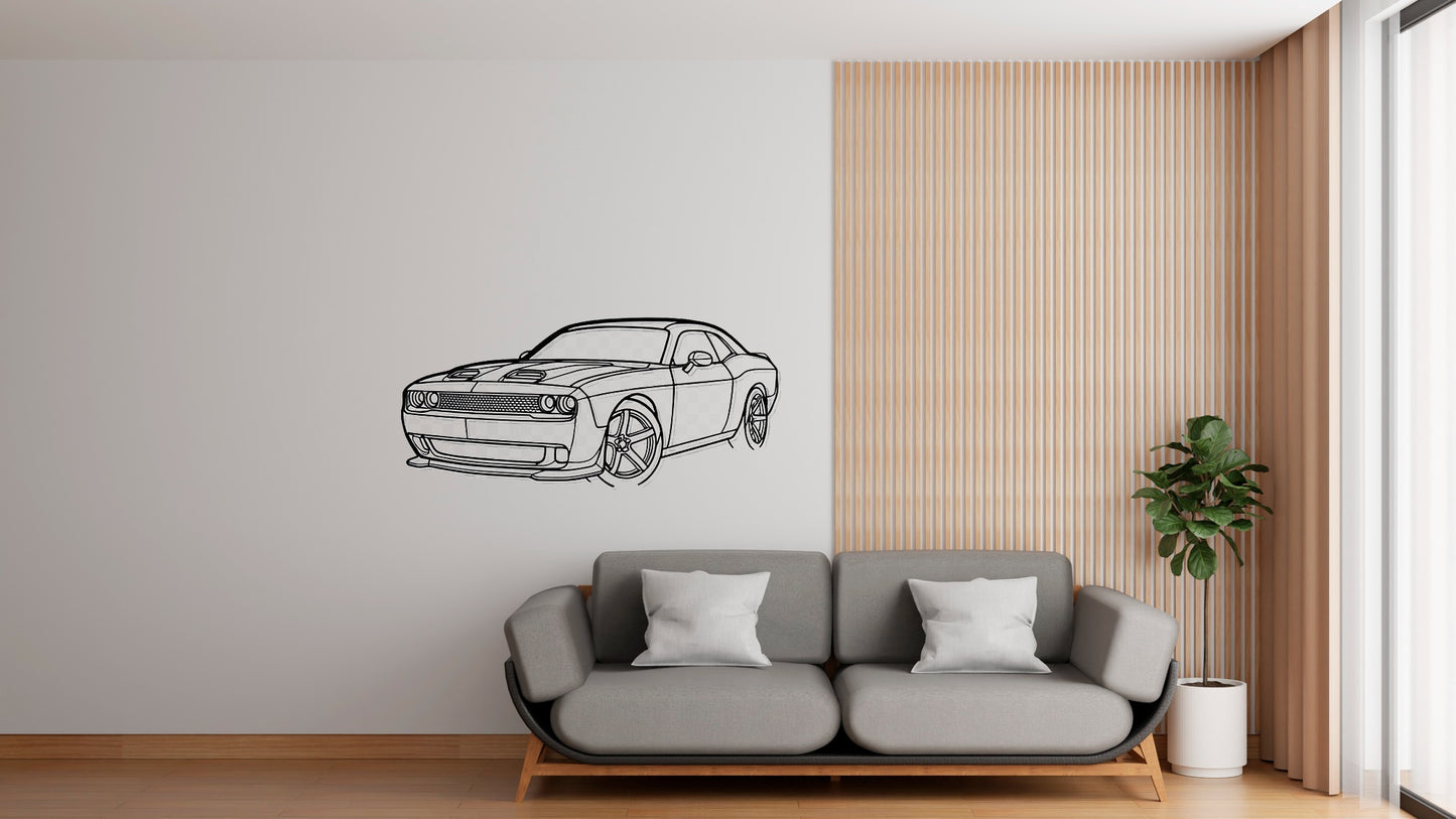 Challenger SRT 2023 - Metal Wall Art
