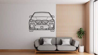 X6M 2022 Front - Metal Wall Art