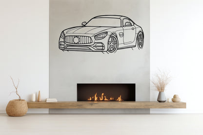 AMG GT C - Metal Wall Art