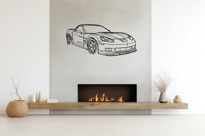 Corvette C6 ZR1 - Metal Wall Art