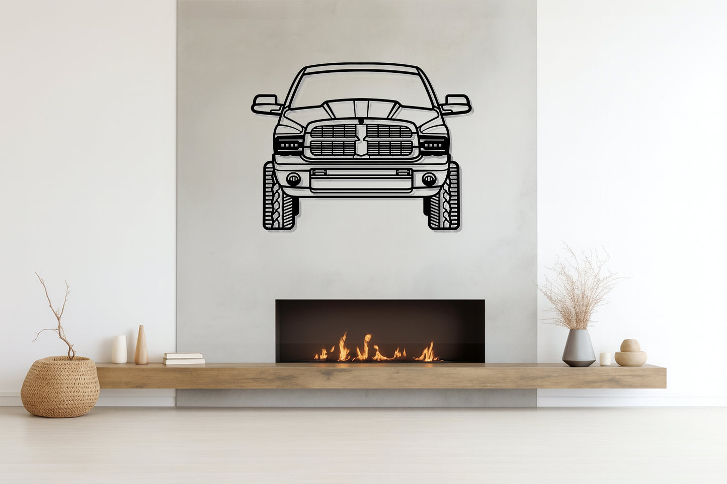 2003 RAM 2500 Front View - Metal Wall Art