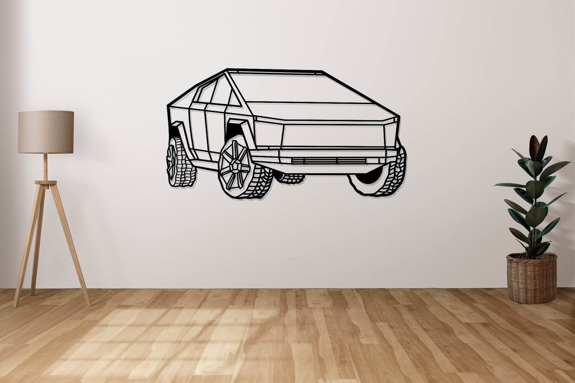 Cybertruck - Metal Wall Art - Metal Art