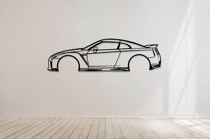 GT-R R35 - Side View - Metal Wall Art - Metal Art