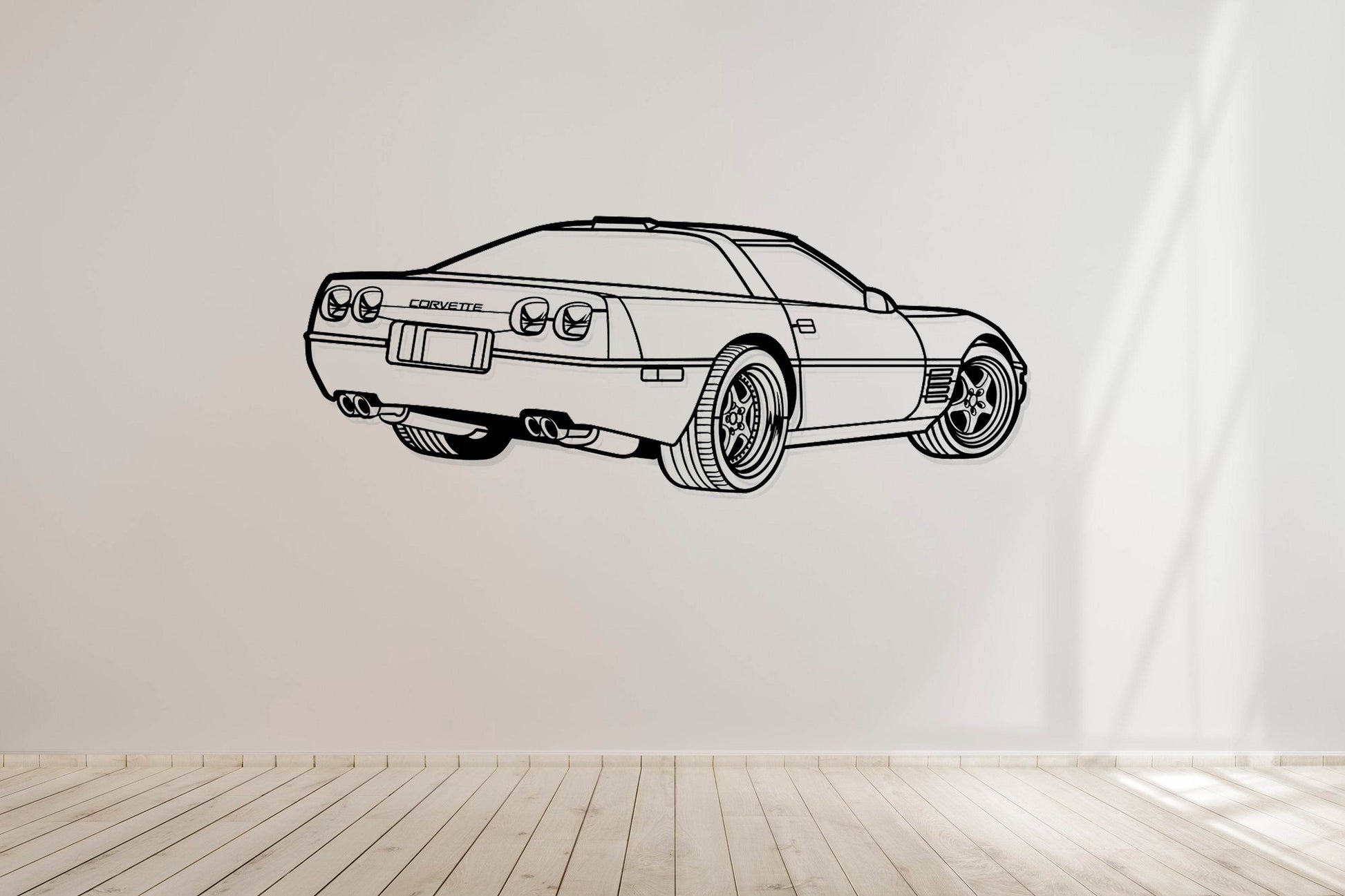 Corvette C4 - Metal Wall Art - Metal Art