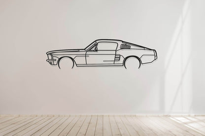 Mustang Fastback - Metal Wall Art - Metal Art