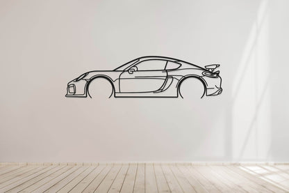 718 Cayman GT4 - Metal Wall Art - Metal Art