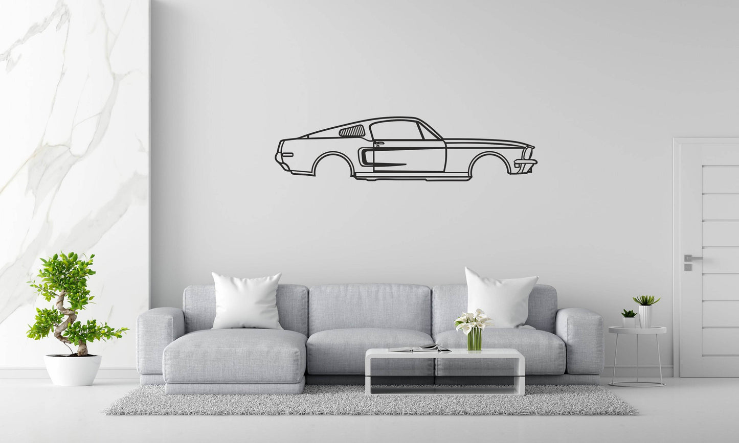 Mustang Fastback - Metal Wall Art - Metal Art