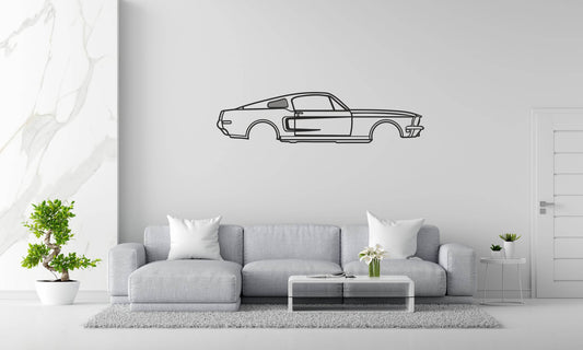 Mustang Fastback - Metal Wall Art - Metal Art