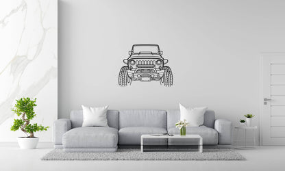 Wrangler Offroad Front - Metal Wall Art - Metal Art