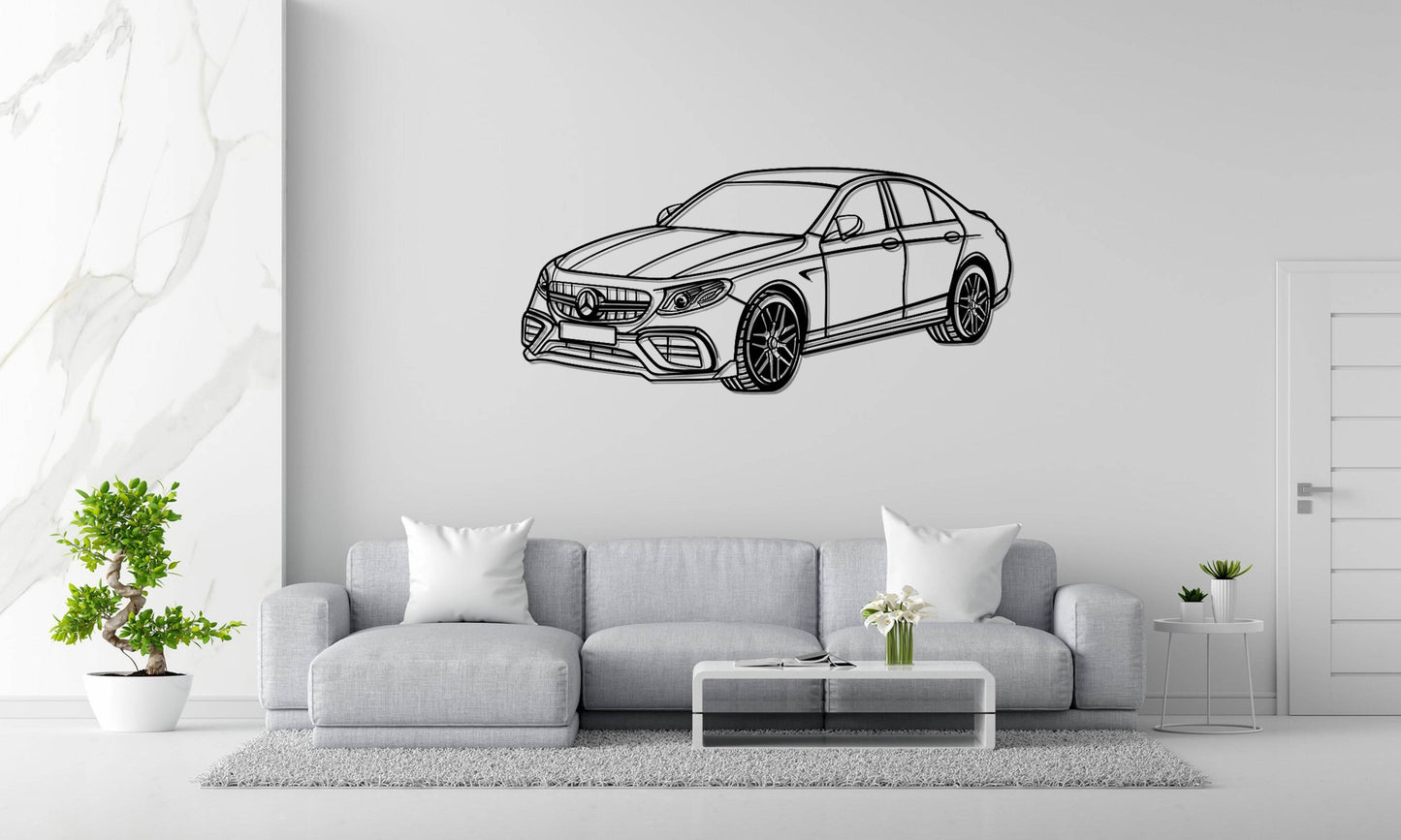 AMG E63 S (W213) - Metal Wall Art - Metal Art
