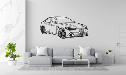 Giulia Quadrifoglio 100th Anniversary - Metal Wall Art - Metal Art