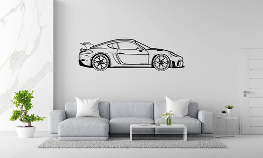 718 Cayman GT4 RS - Metal Wall Art - Metal Art