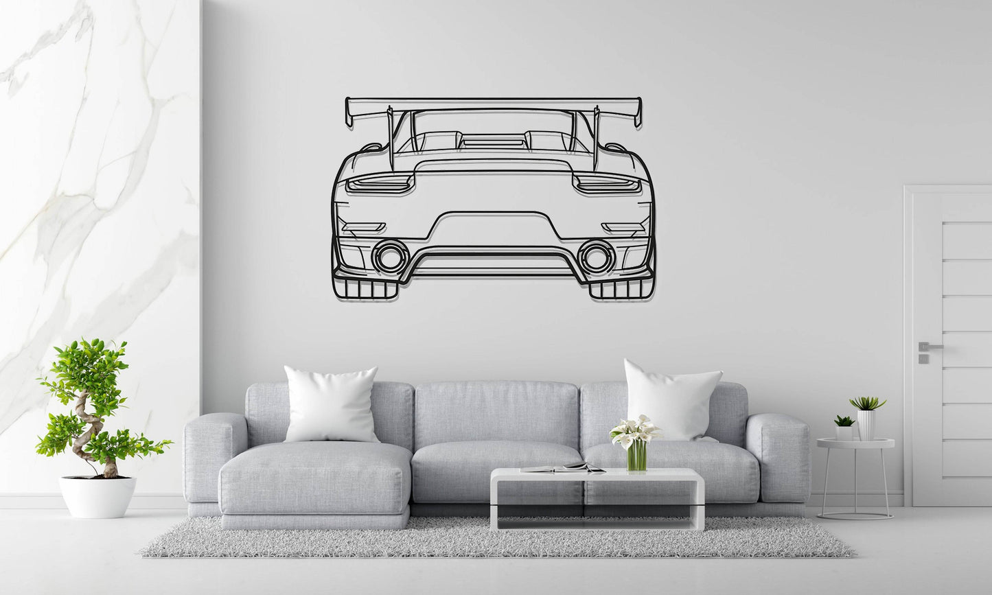911 GT2 RS Model 991 - Metal Wall Art - Metal Art