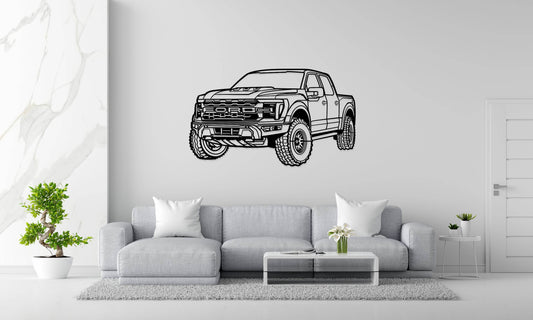 Raptor R Perspective - Metal Wall Art - Metal Art