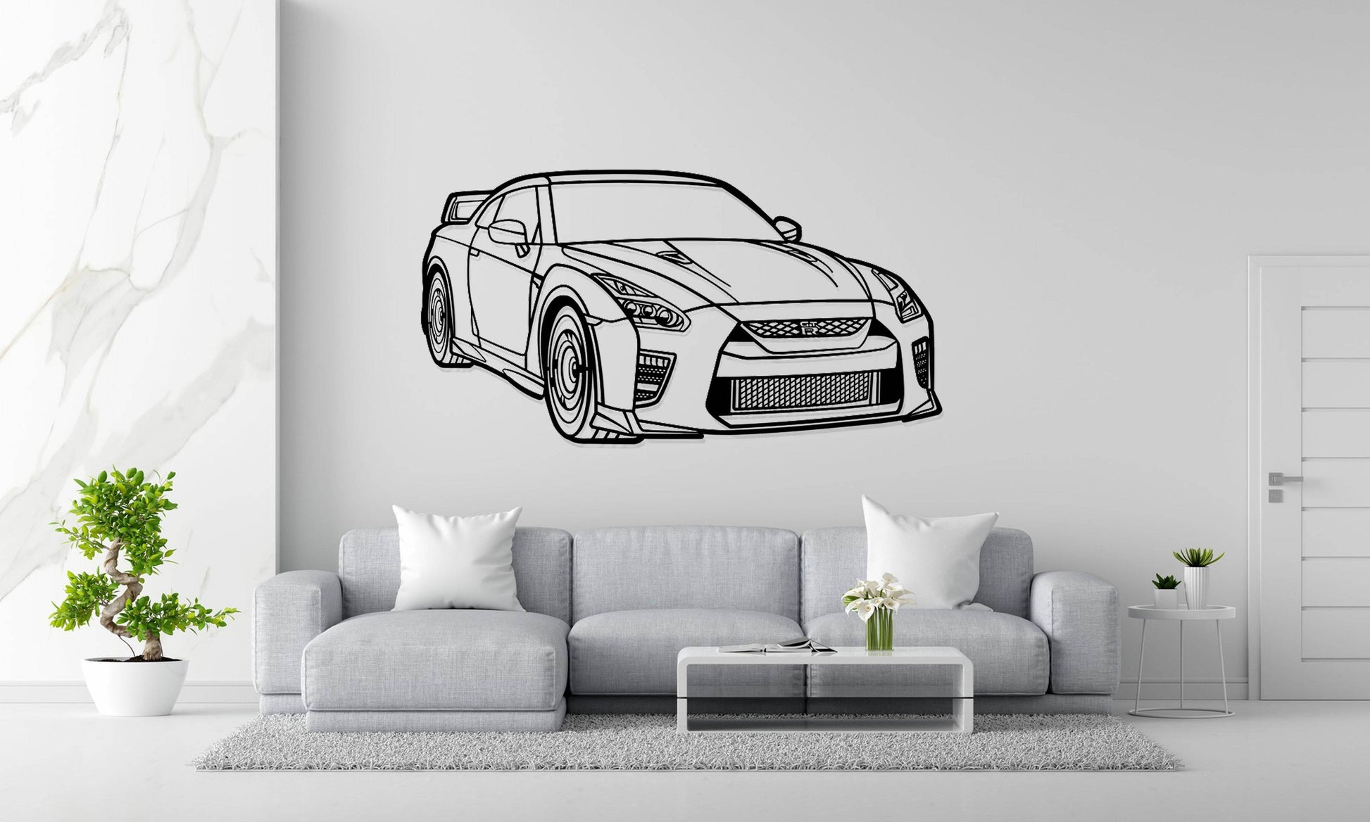 GT-R R35 Perspective - Metal Wall Art - Metal Art