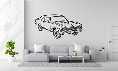 1969 Nova Yenko Perspective - Metal Wall Art - Metal Art