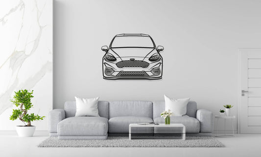 Fiesta MK8 Front - Metal Wall Art - Metal Art