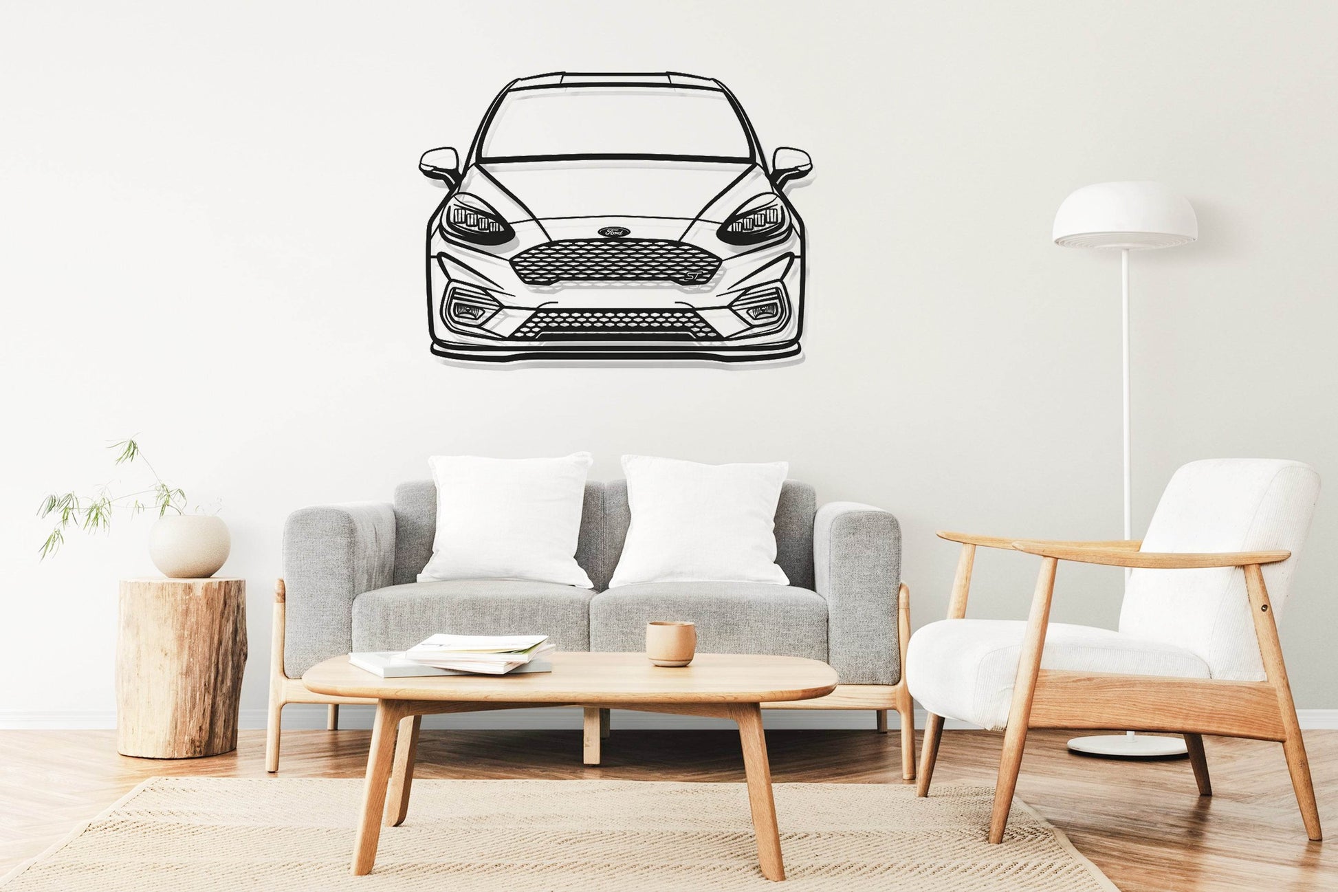 Fiesta MK8 Front - Metal Wall Art - Metal Art