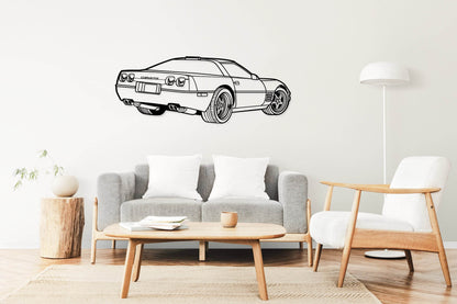 Corvette C4 - Metal Wall Art - Metal Art