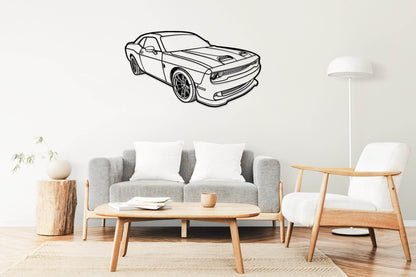 Challenger Hellcat Perspective - Metal Wall Art - Metal Art