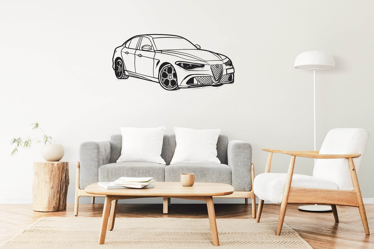 Giulia Quadrifoglio 100th Anniversary - Metal Wall Art - Metal Art