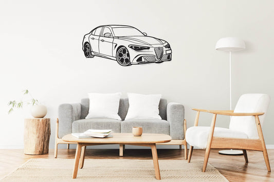 Giulia Quadrifoglio 100th Anniversary - Metal Wall Art - Metal Art