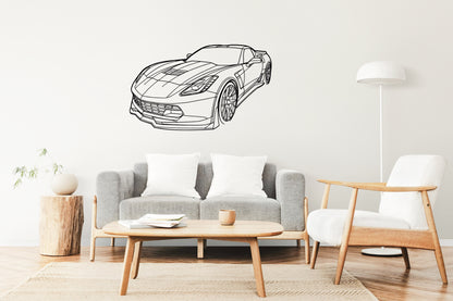 Corvette C7 Z06 - Metal Wall Art