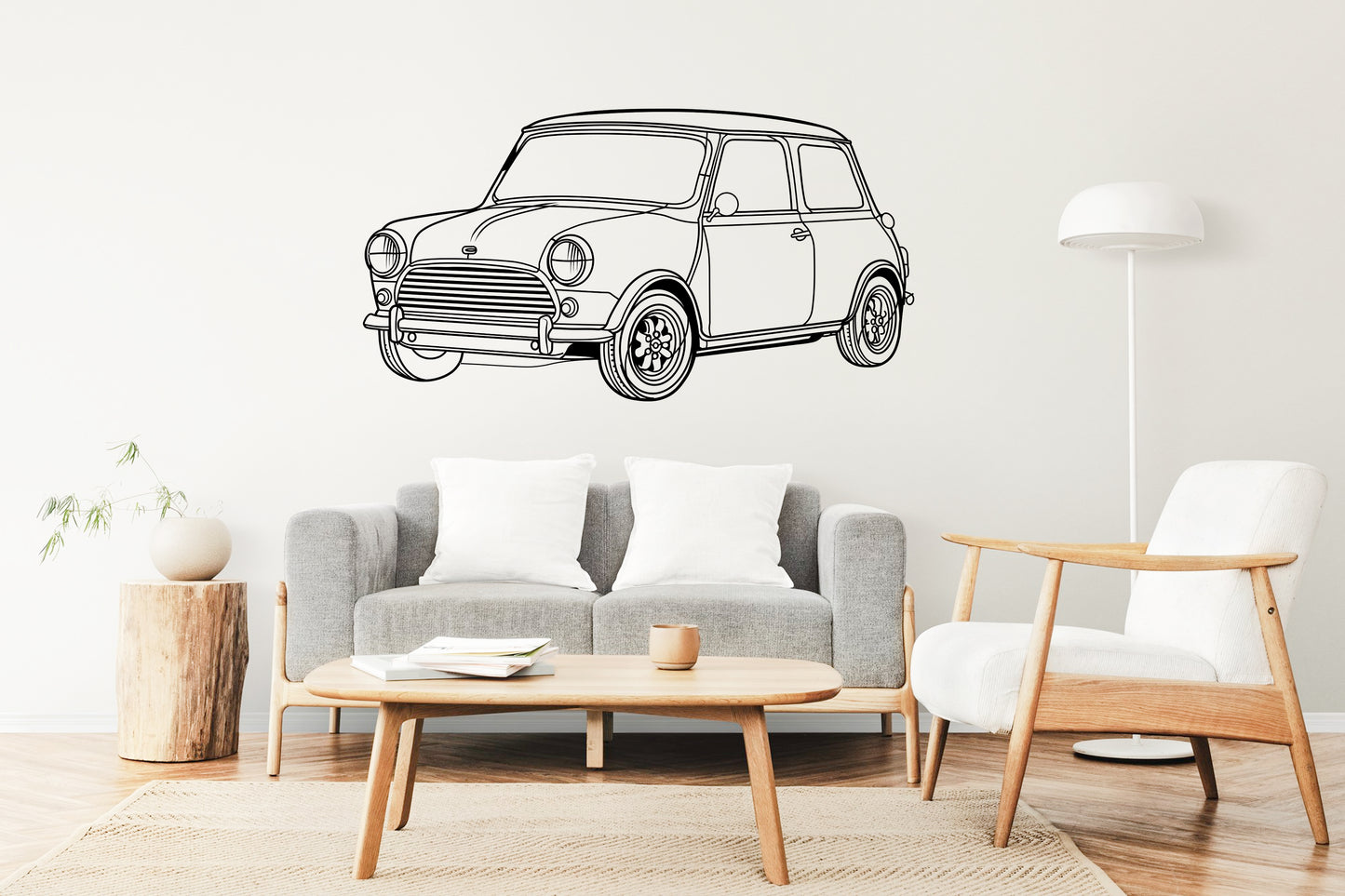 Austin Mini - Metal Wall Art