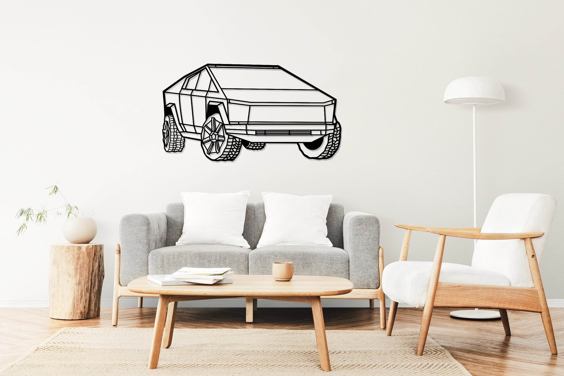 Cybertruck - Metal Wall Art - Metal Art