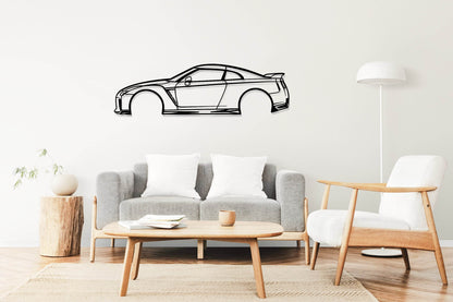 GT-R R35 - Side View - Metal Wall Art - Metal Art