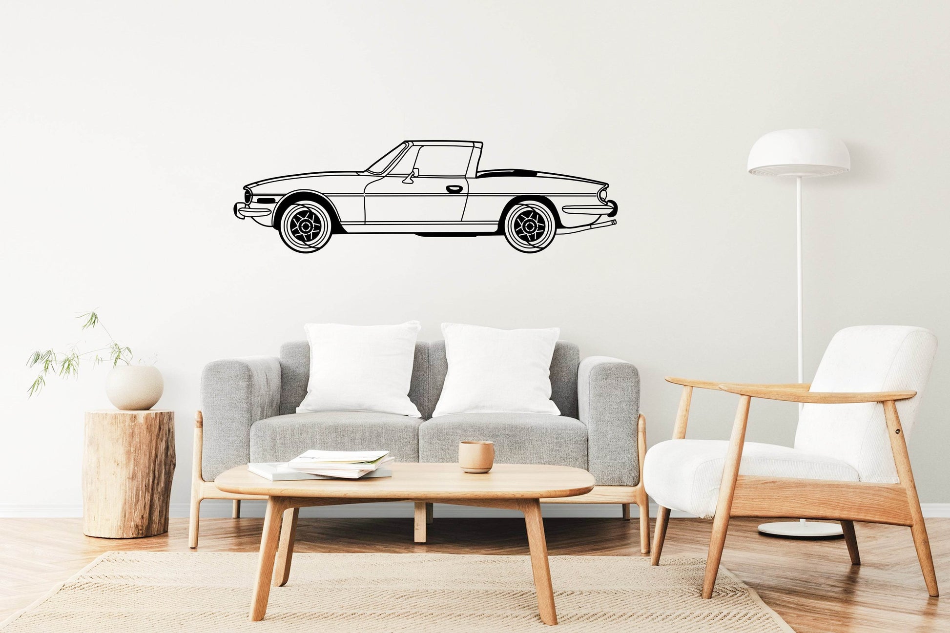 Triumph Stag Side View- Metal Wall Art - Metal Art