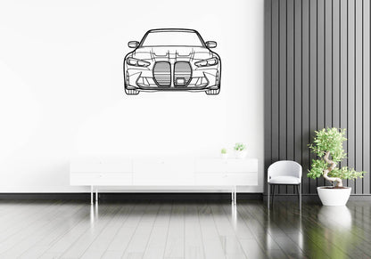 G80 M3 Front - Metal Wall Art - Metal Art
