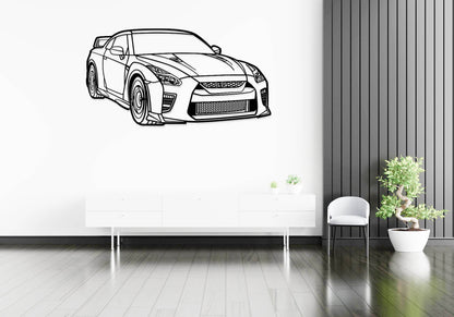 GT-R R35 Perspective - Metal Wall Art - Metal Art