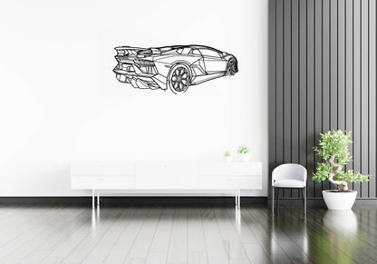 Aventador SVJ Roadster - Metal Wall Art - Metal Art