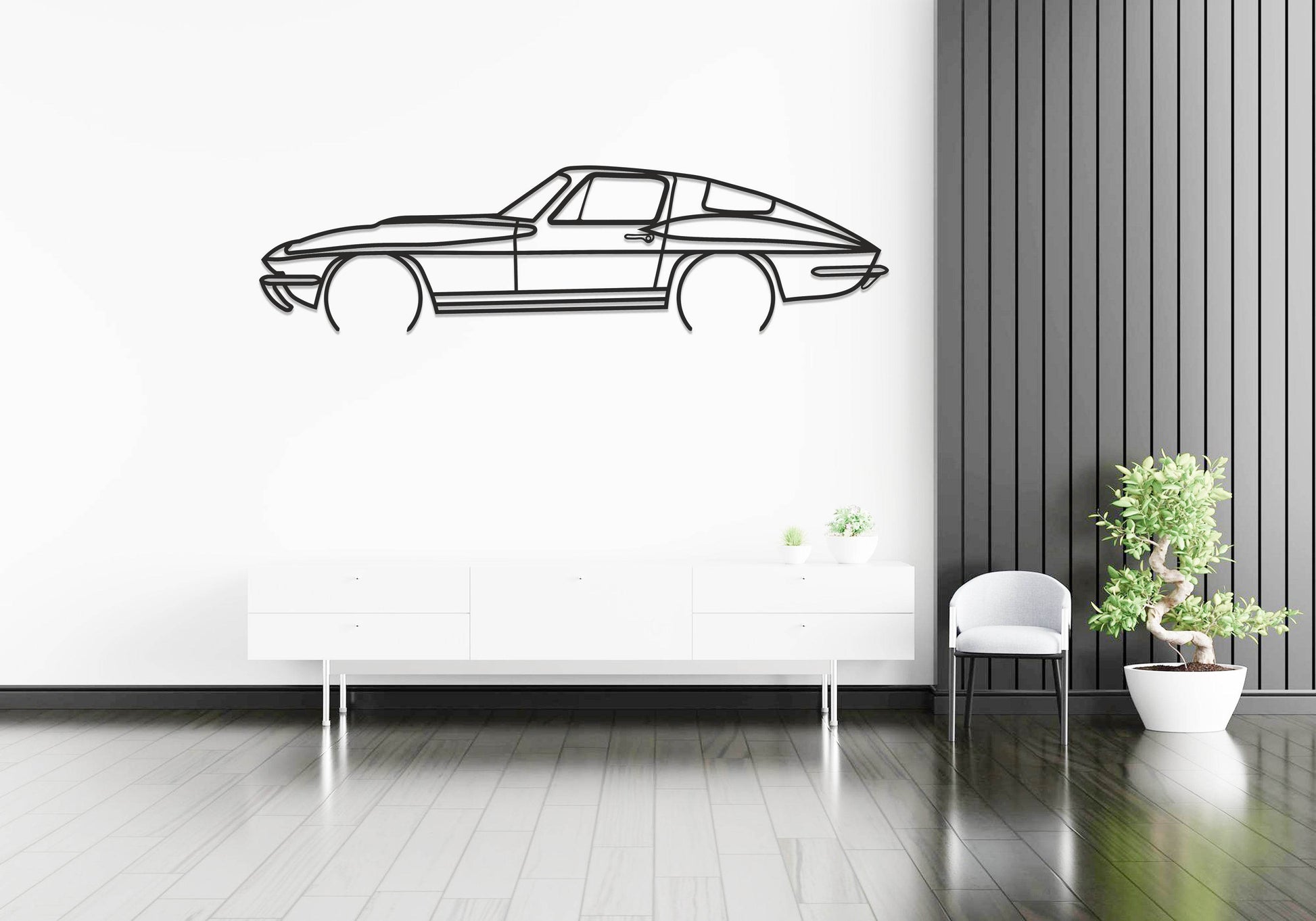 Corvette C2 Sting Ray - Metal Wall Art - Metal Art