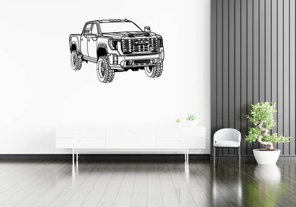 Sierra 2500 Denali - Metal Wall Art - Metal Art